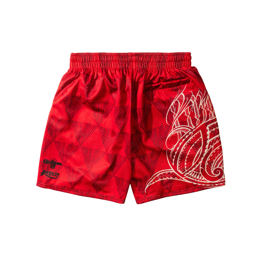 BIGBODYCISCO x KAVA HOOP SHORTS - RED