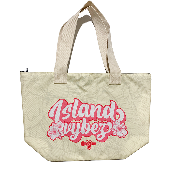 Island Vybez Tote - Crm/Pink