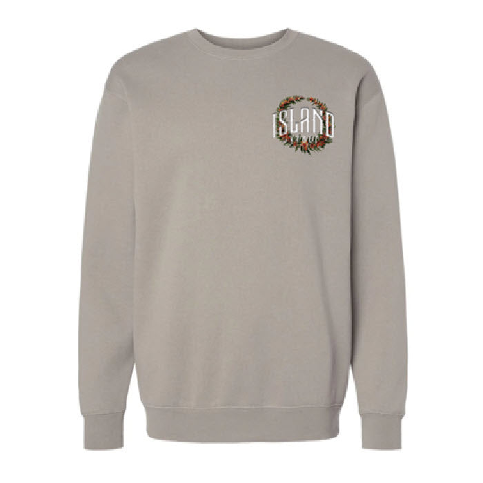 Island Vybez Lei Crewneck - Cement