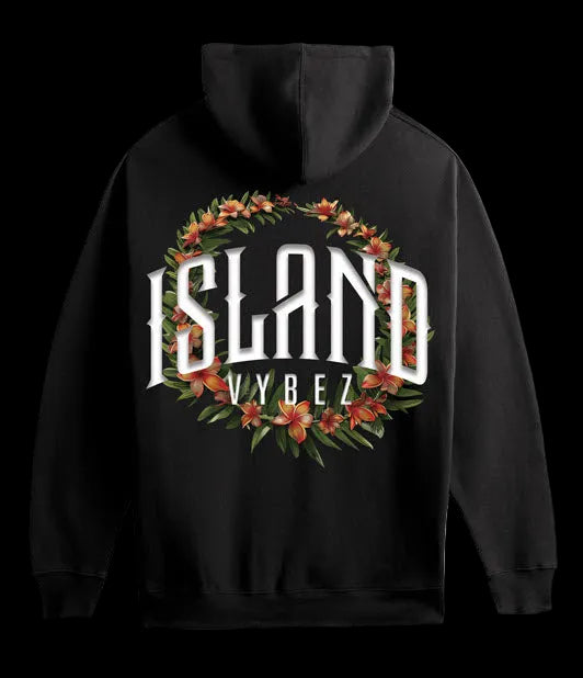 Island Vybez Lei Hoodie - Black