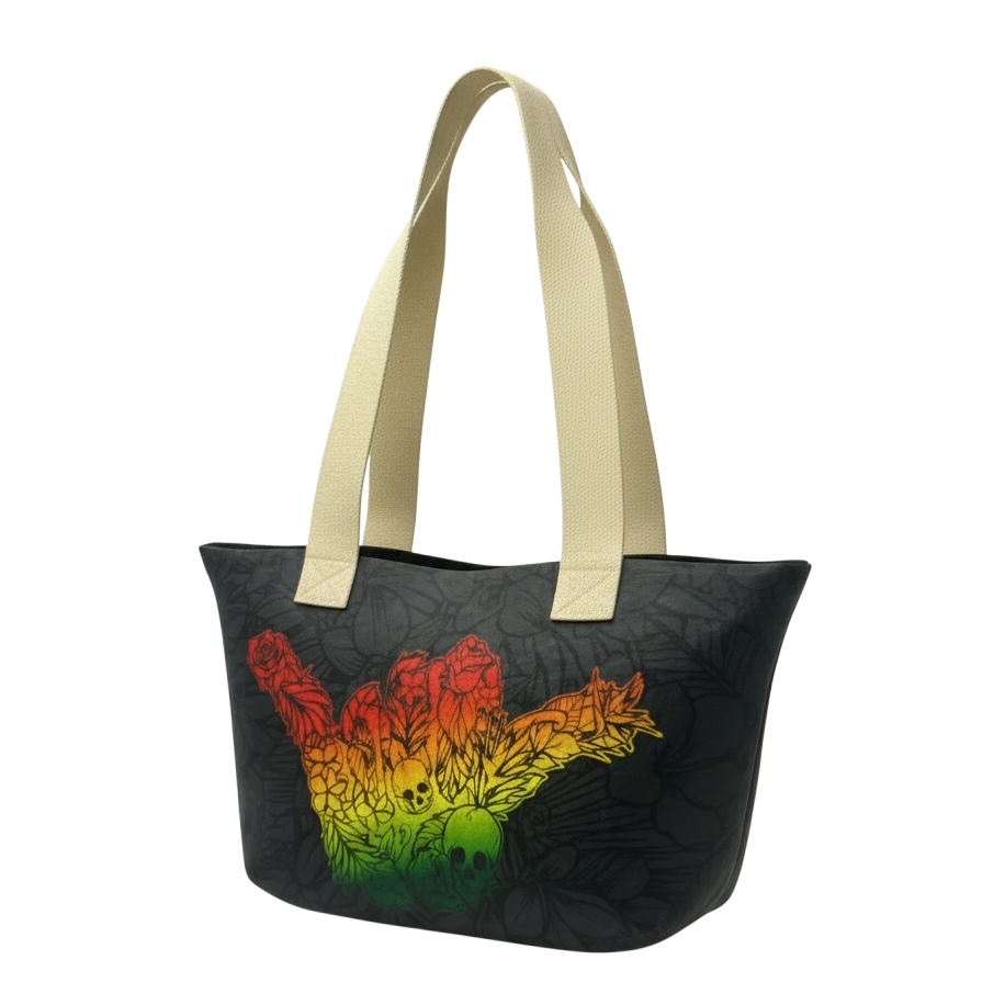 Shaka Tote - Blk/Rasta