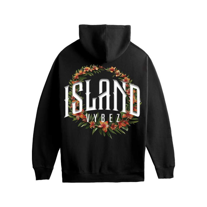 Island Vybez Lei Hoodie - Black