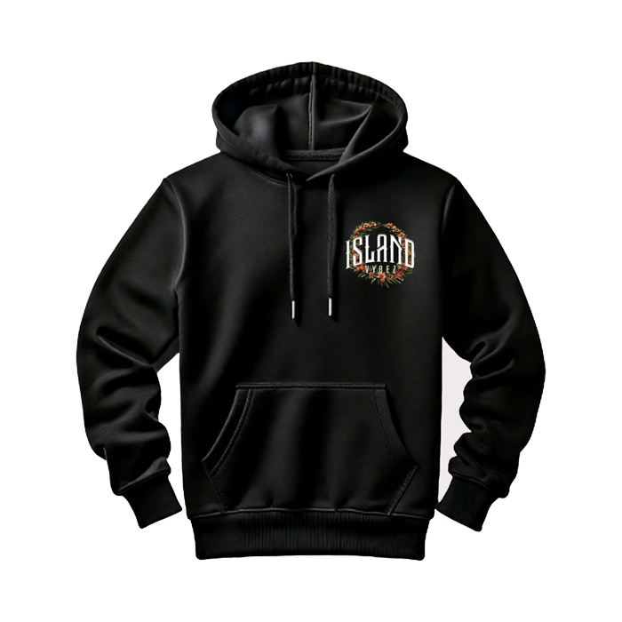 Island Vybez Lei Hoodie - Black