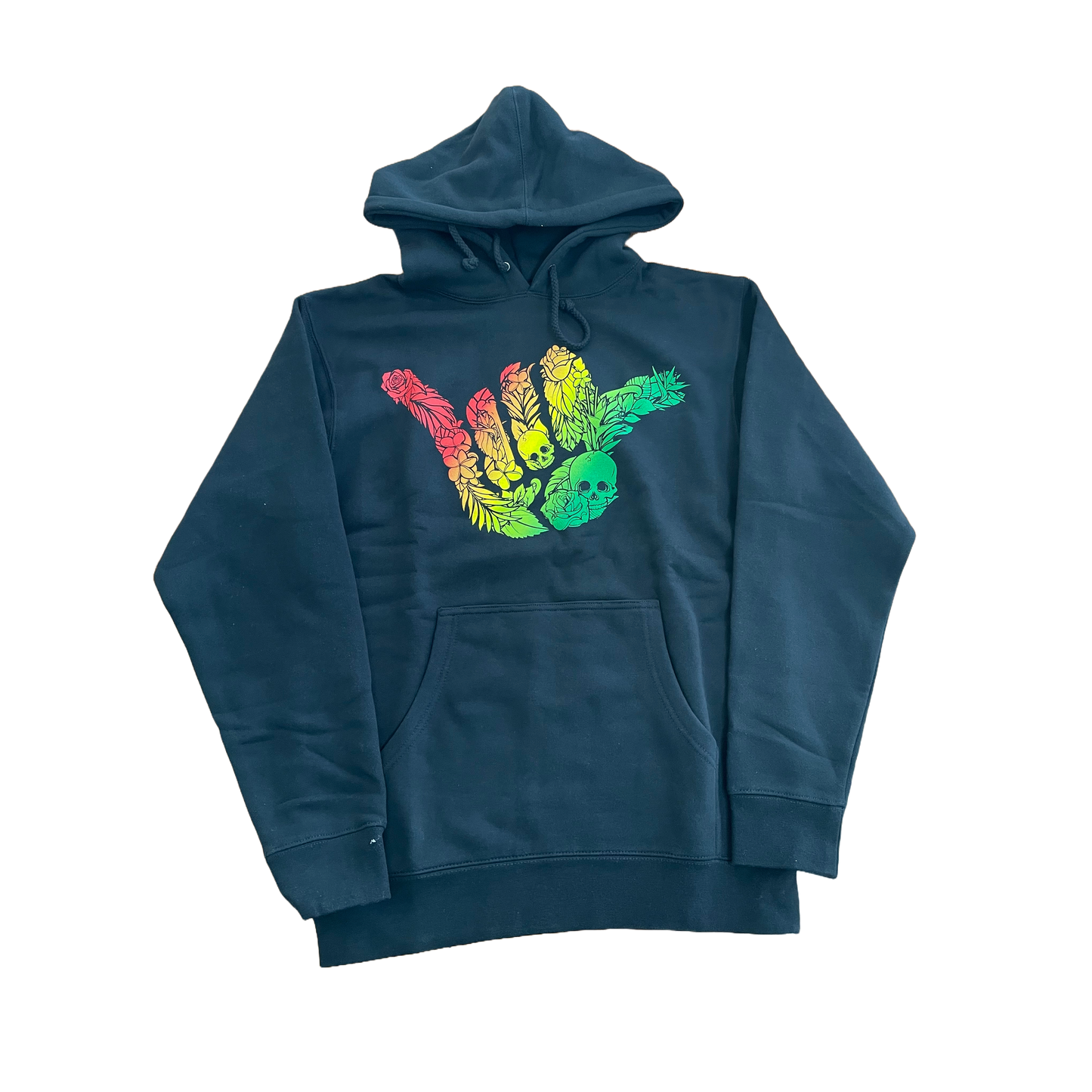 Shaka Hoodie - Blk/Rasta