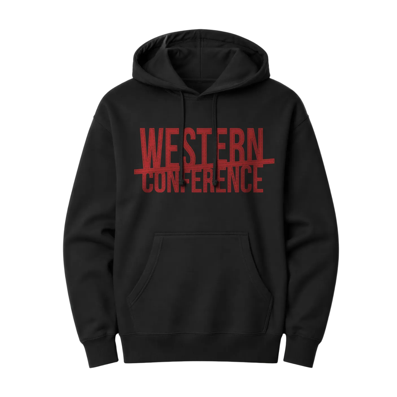 Western Conference Hoodie - Black/Red
