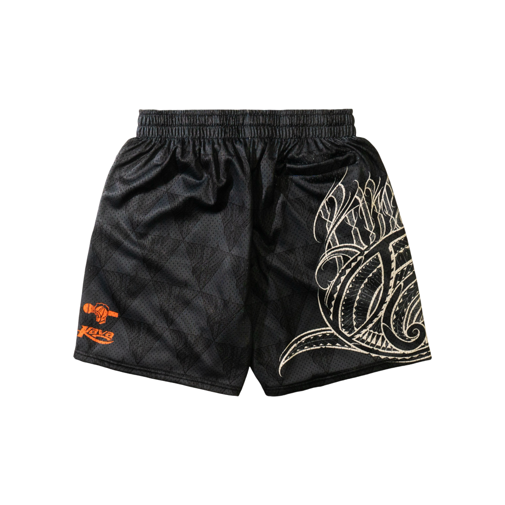 BIGBODYCISCO x KAVA HOOP SHORTS - BLACK