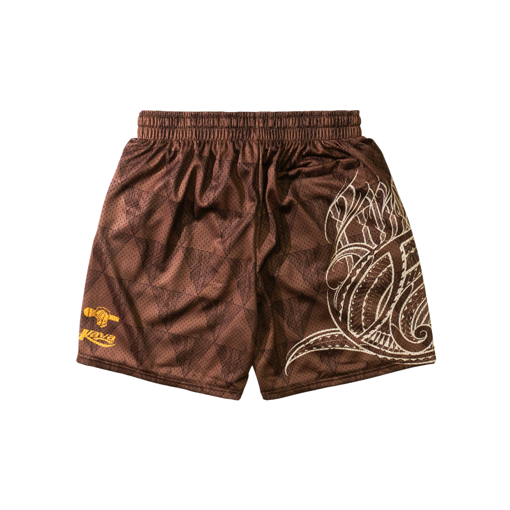 BIGBODYCISCO x KAVA HOOP SHORTS - BROWN