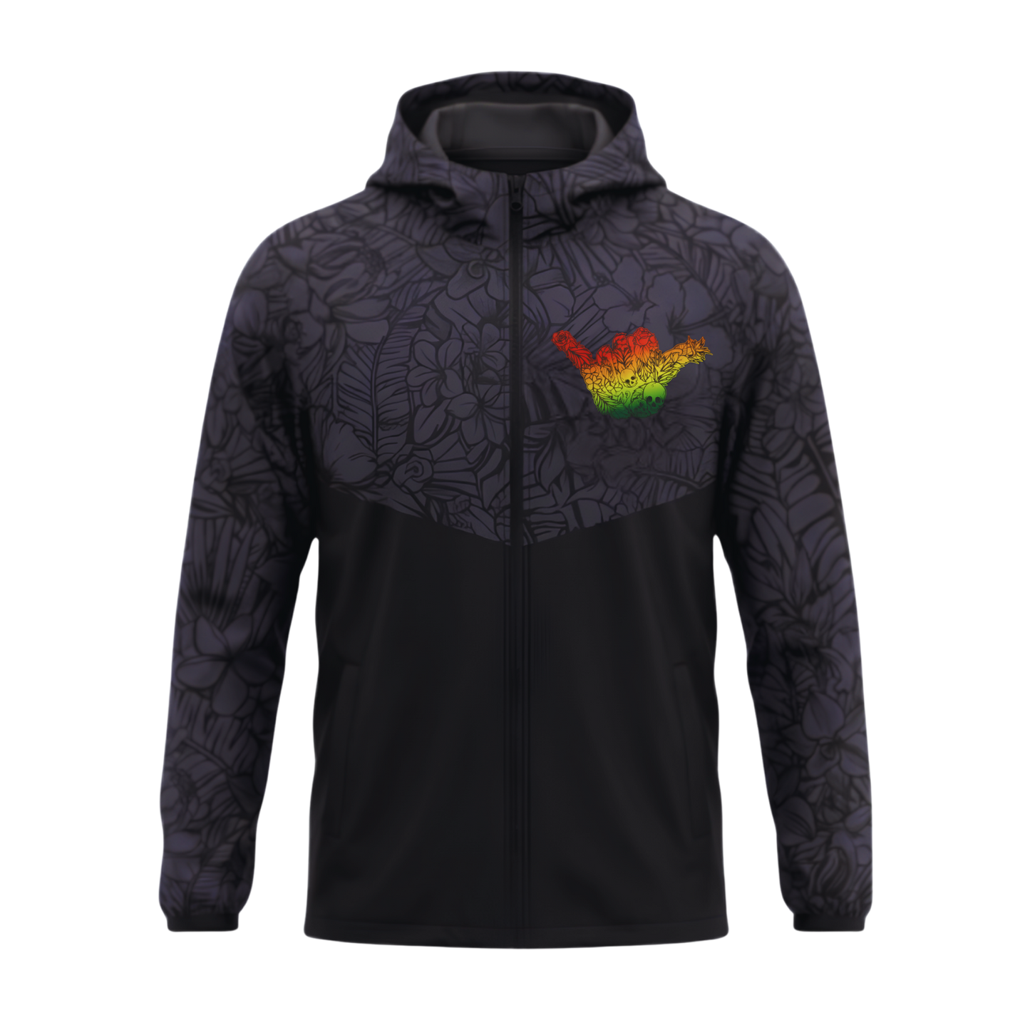 Shaka — Rasta Windbreaker — Black