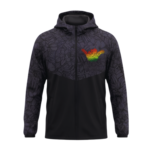Shaka — Rasta Windbreaker — Black