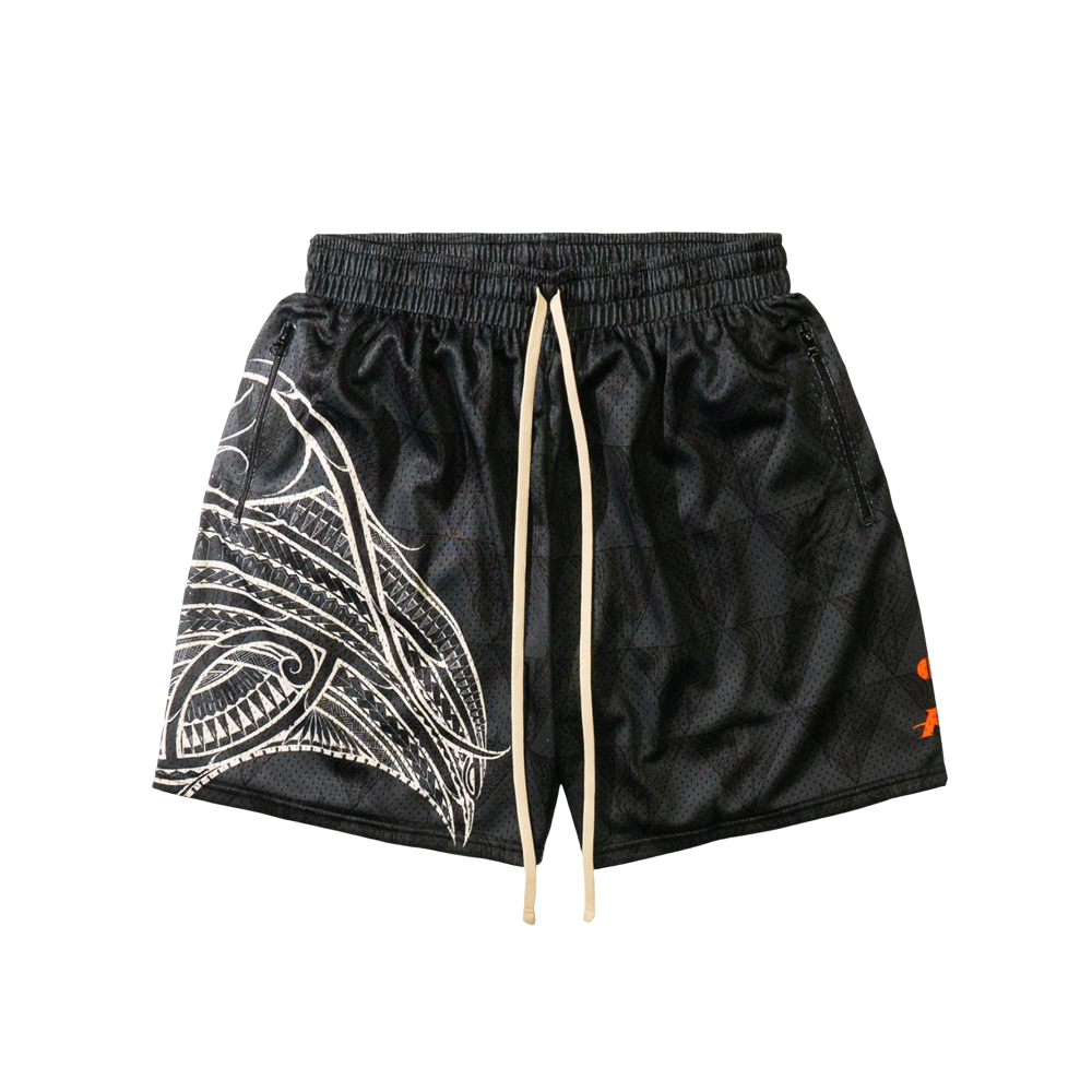 BIGBODYCISCO x KAVA HOOP SHORTS - BLACK