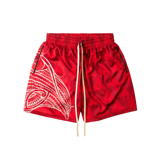 BIGBODYCISCO x KAVA HOOP SHORTS - RED