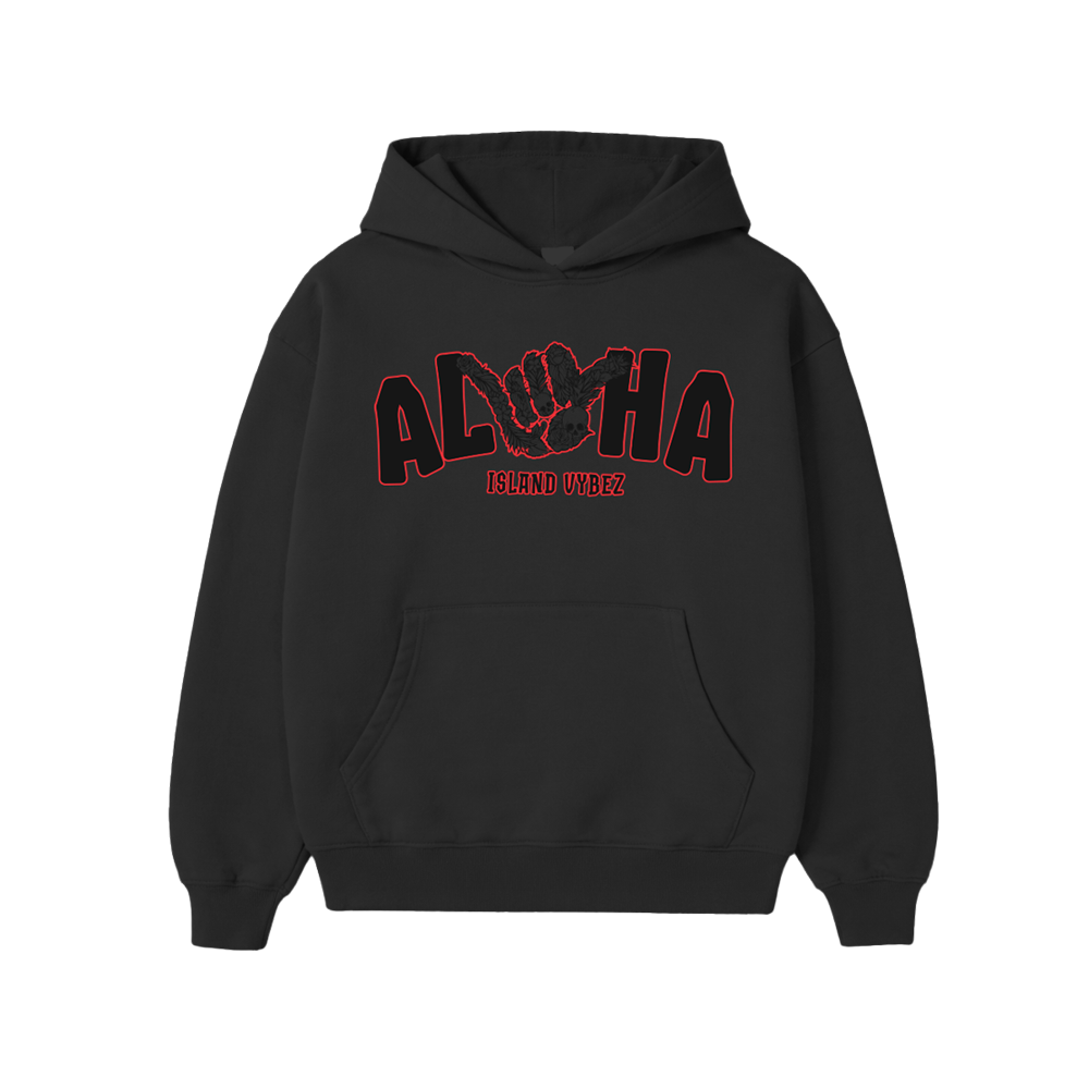 Aloha Shaka Hoodie - Blk - SHIPS BEFORE 5/25