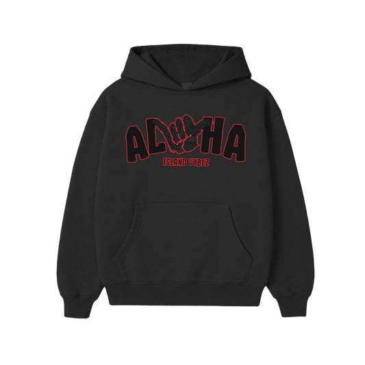Aloha Shaka Hoodie - Blk - SHIPS BEFORE 5/25