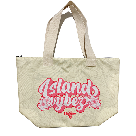 Island Vybez Tote - Crm/Pink