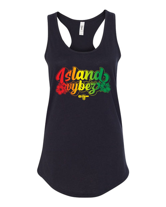 Island Vybez Tank Wmns - Black/Rasta