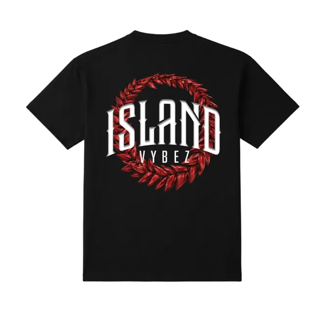Island Vybez Ula Fala Tee - Black