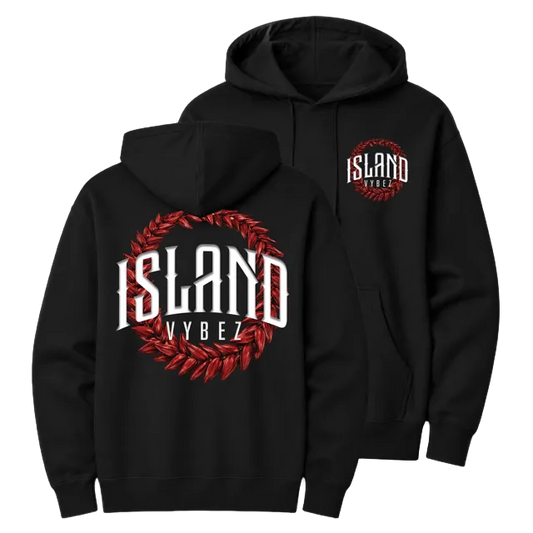 Island Vybez — Ula Fala Hoodie — Black
