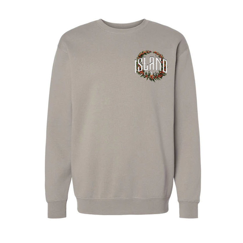 Island Vybez Lei Crewneck - Cement