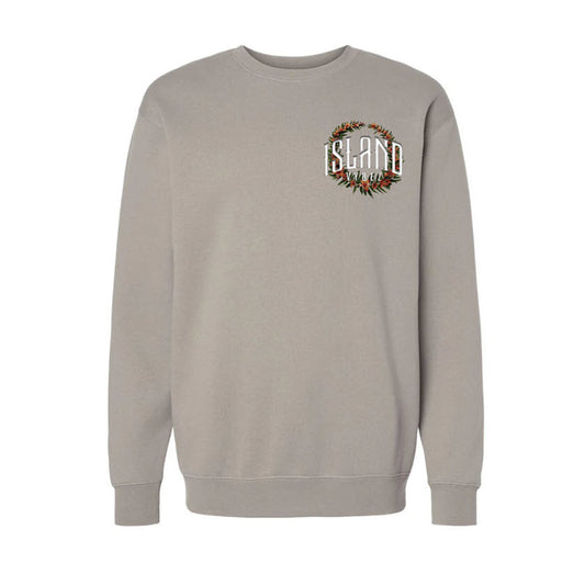 Island Vybez Lei Crewneck - Cement