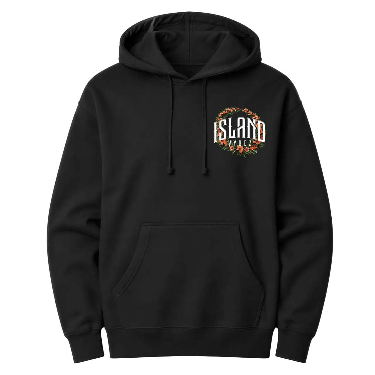 Island Vybez Lei Hoodie - Black