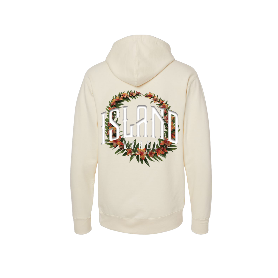 Island Vybez Lei Hoodie - Bone