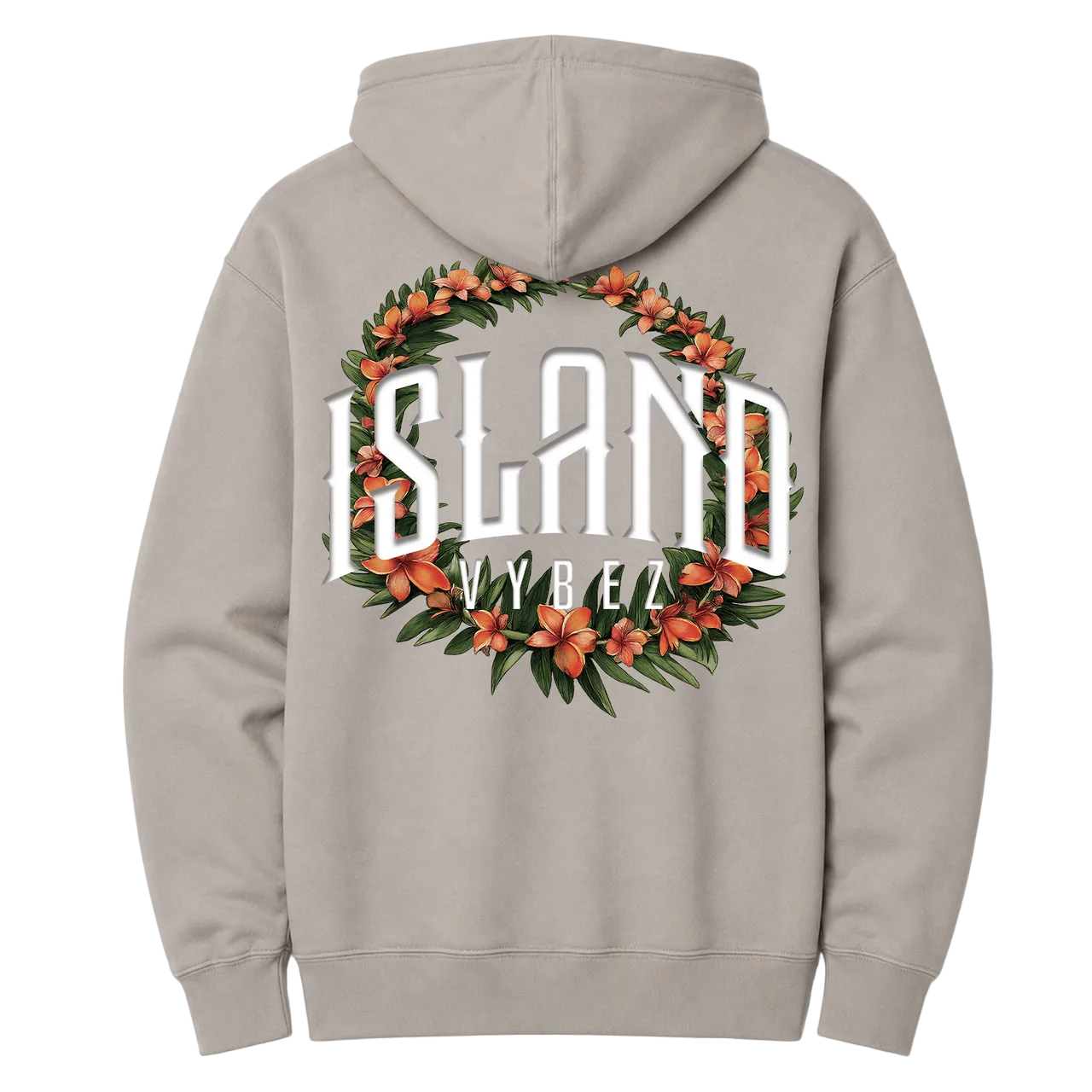 Island Vybez Lei Hoodie - Cement