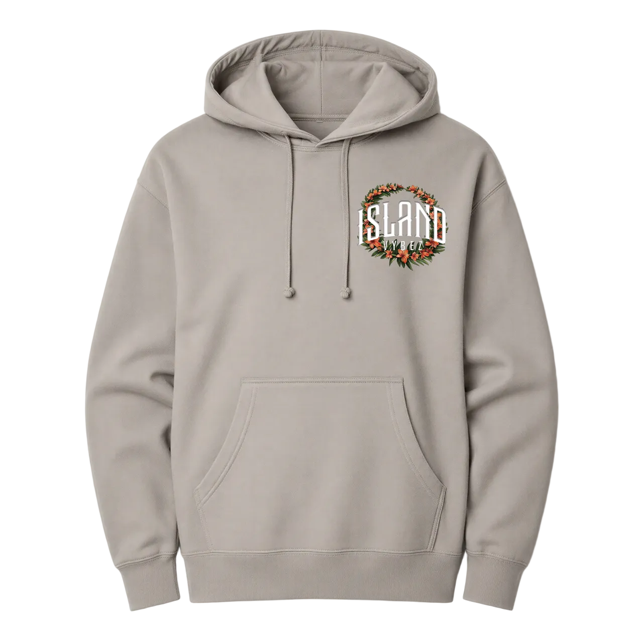 Island Vybez Lei Hoodie - Cement