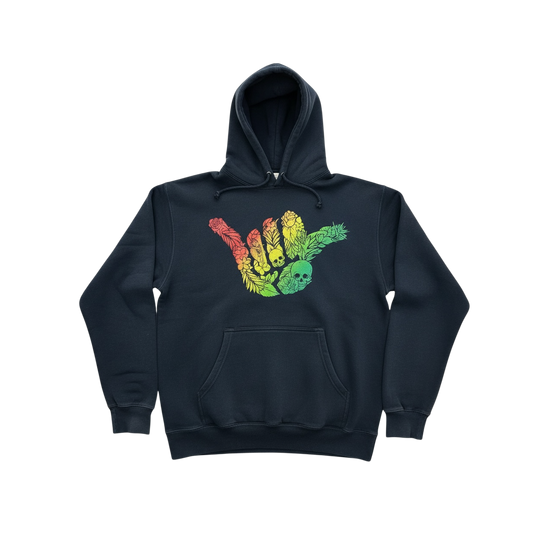 Shaka Hoodie - Blk/Rasta
