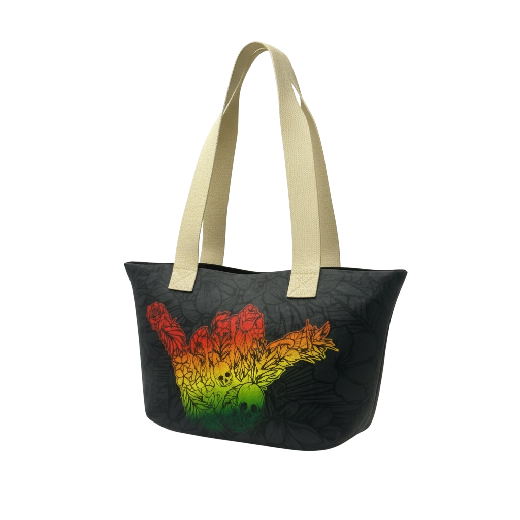 Shaka Tote - Blk/Rasta