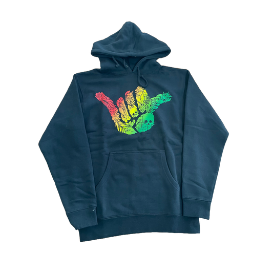 Shaka Hoodie - Blk/Rasta