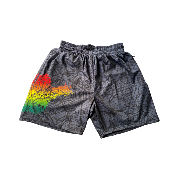 Shaka Shorts - Blk/Rasta