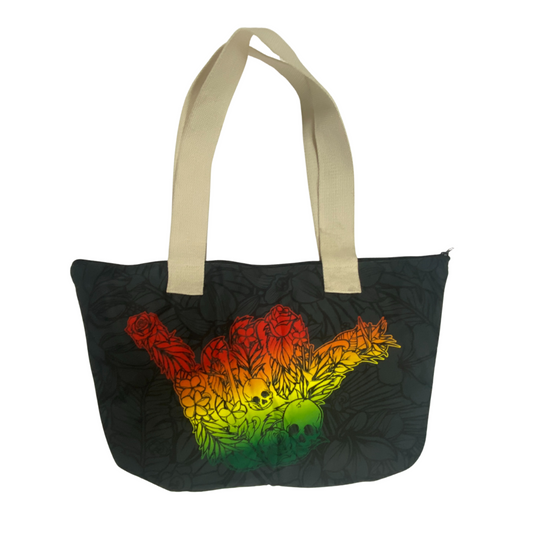 Shaka Tote - Blk/Rasta