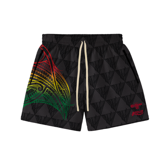 BIGBODYCISCO x KAVA HOOP SHORTS - RASTA - SHIPS BEFORE 5/25