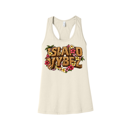 Island Vybez Wood Tank - Cream - SHIPS BEFORE 5/25